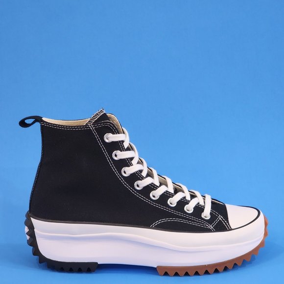 Converse Run Star Hike High Black Gum Unisex Unisex Platform Sneaker 166800C NWT - Picture 2 of 6